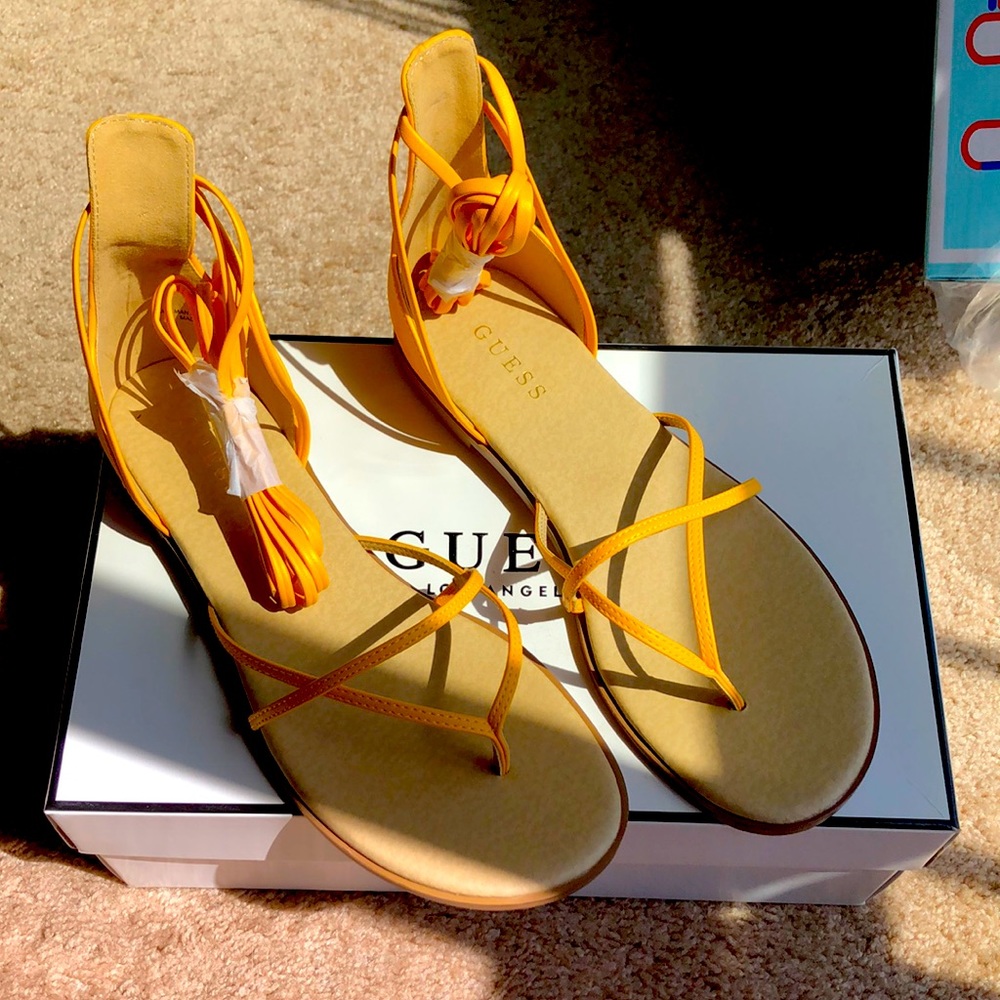 Yellow Guess Sandals